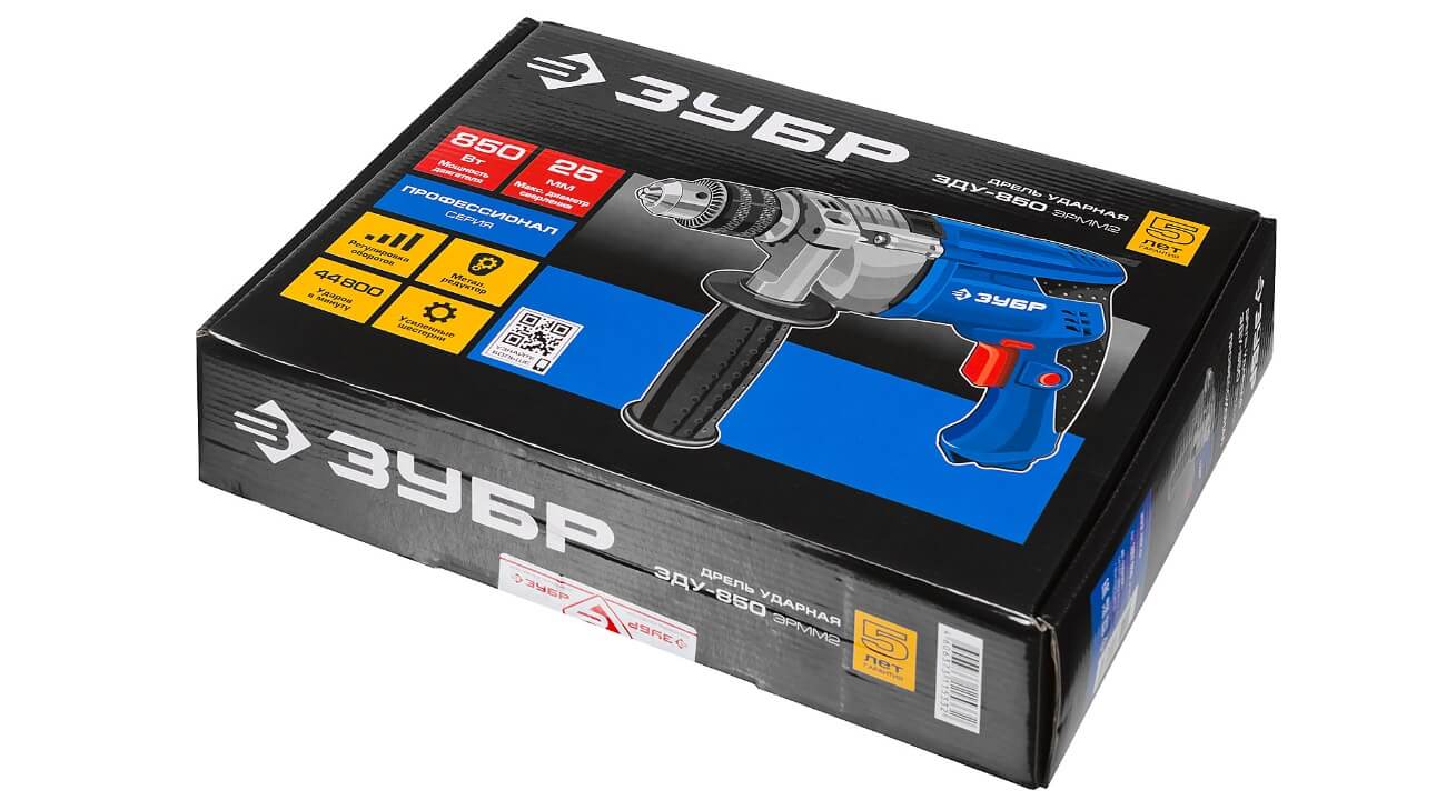 Дрель ударная ЗУБР ЗДУ-850 ЭРММ2