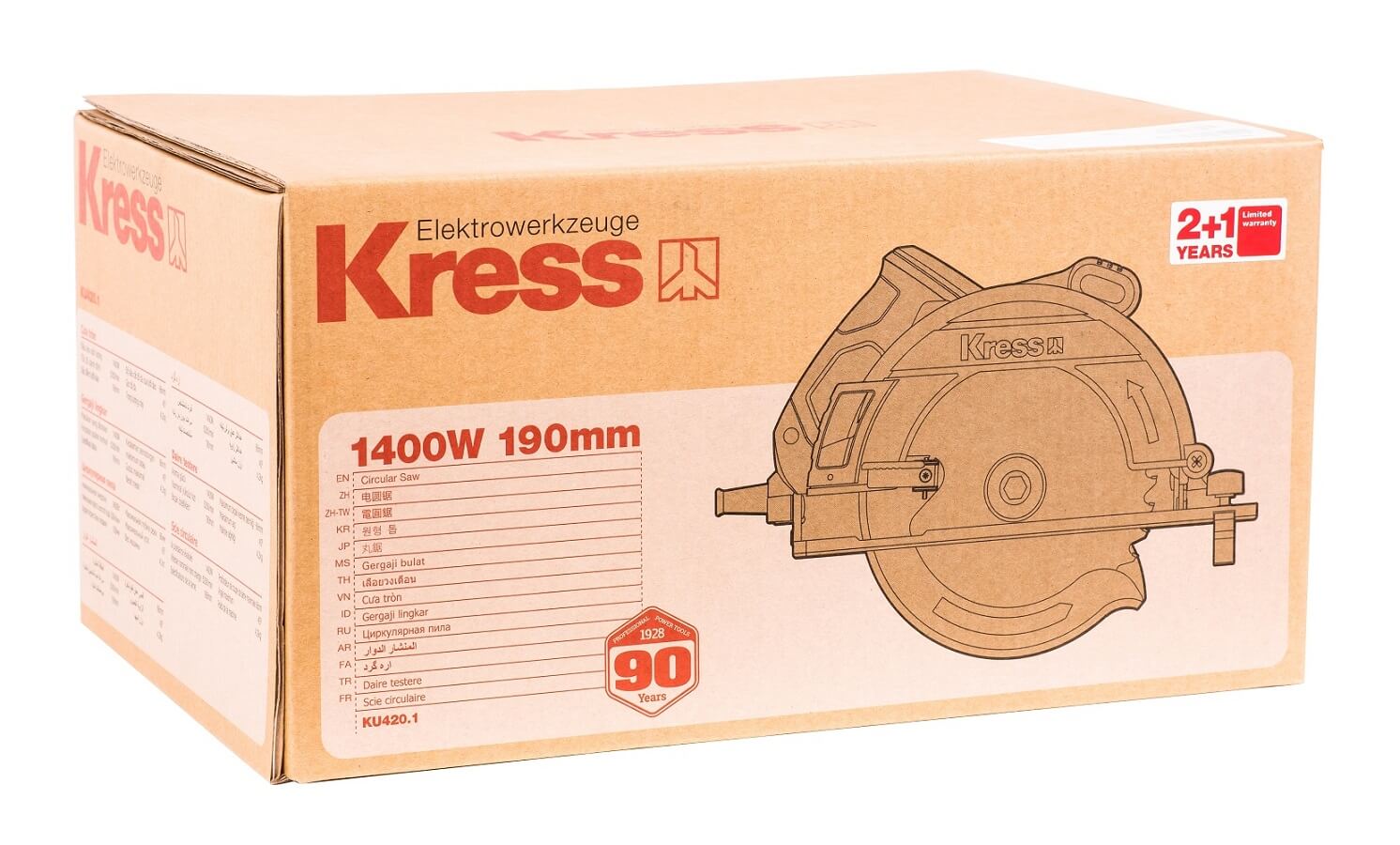 Пила дисковая KRESS KU420.1