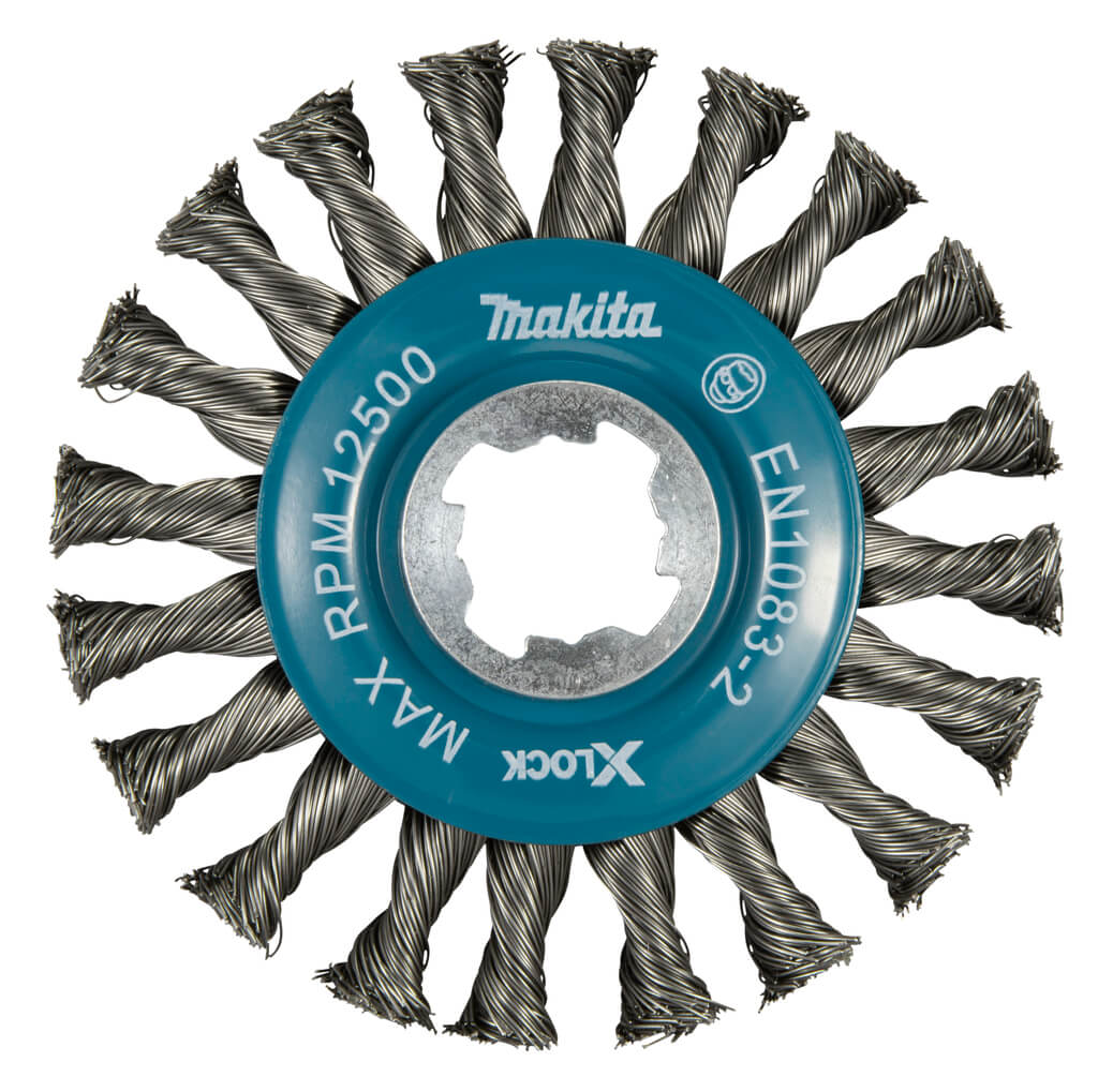Щетка дисковая 115 мм (для УШМ, X-Lock, витой металл 0.5 мм) MAKITA D-73405