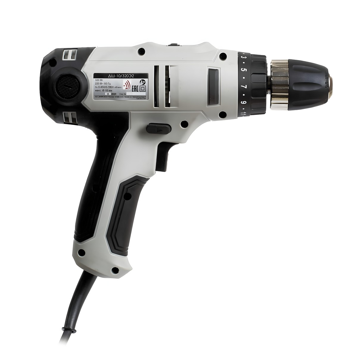 Дрель-шуруповерт ИНТЕРСКОЛ ДШ-10/320Э2