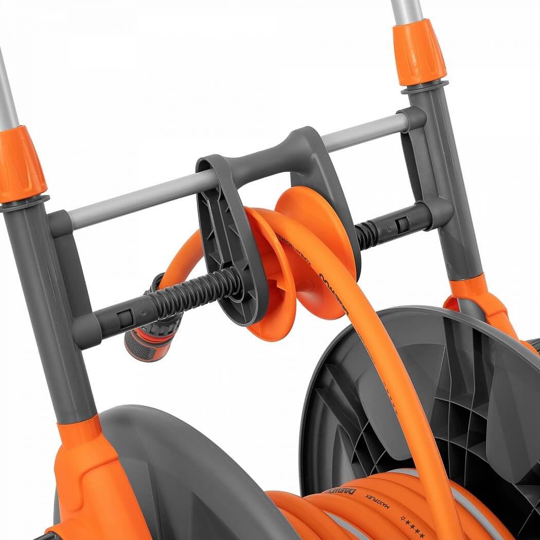 Тележка для шланга до 100 м + шланг 30 м DWR 2131 DAEWOO