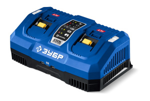 Зарядное устройство ЗУБР Профессионал Turbo CHARGE LMS (20 В, 2 х 9 А) TC-20-2