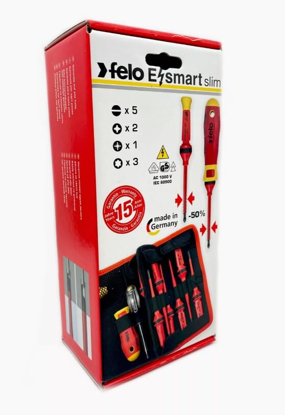 Набор диэлектрических стрежней с рукояткой E-SMART 12 шт. (SL/PH/PZ/TX, в сумке) FELO 06381204