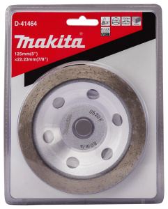 Чашка алмазная шлифовальная 125 мм х 22.23 мм Standard MAKITA (финиш. шлиф.) D-41464