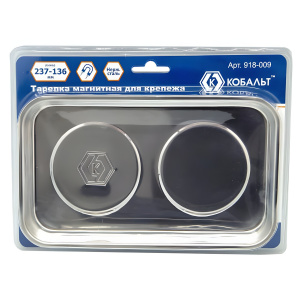 Тарелка магнитная для крепежа 237 х 136 х 22 мм КОБАЛЬТ 918-009