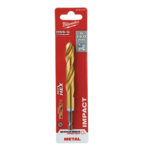 Сверло по металлу 13,0 х 130 мм (1 шт.) HSS-G TiN RedHEX MILWAUKEE 48894729