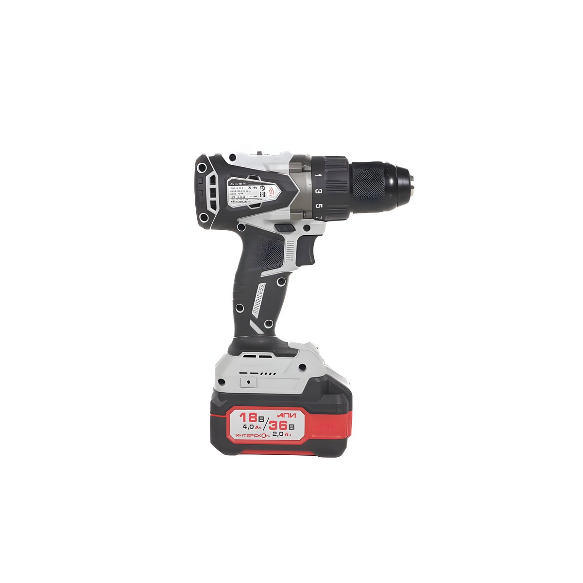 Дрель-шуруповерт аккумуляторная ИНТЕРСКОЛ ДА-13/36В 90 АПИ