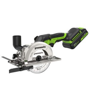 Мини-пила циркулярная аккумуляторная GREENWORKS G24MCS 1501207CUA