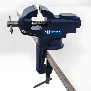 Тиски слесарные 50 мм (поворотные, наковальня) КОБАЛЬТ 246-029