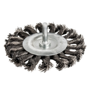 Щетка для дрели 75 мм (радиальная, витая, хвост. 6 мм) ПРАКТИКА 242-694