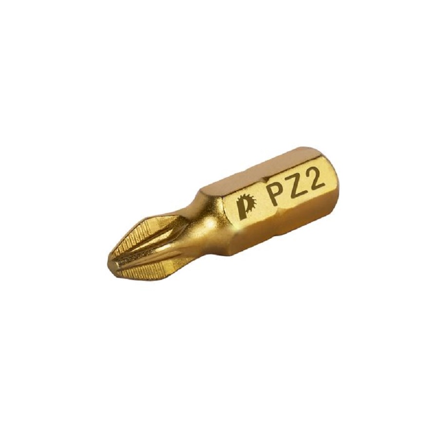 Бита отверточная PZ 2 х 25 мм Tin (1 шт.) "Эксперт" ПРАКТИКА 037-046