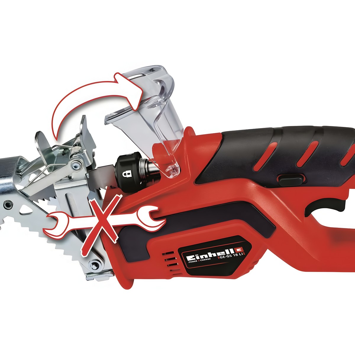Пила для веток аккумуляторная Einhell PXC GE-GS 18 Li-Solo (без АКБ и ЗУ) 3408220