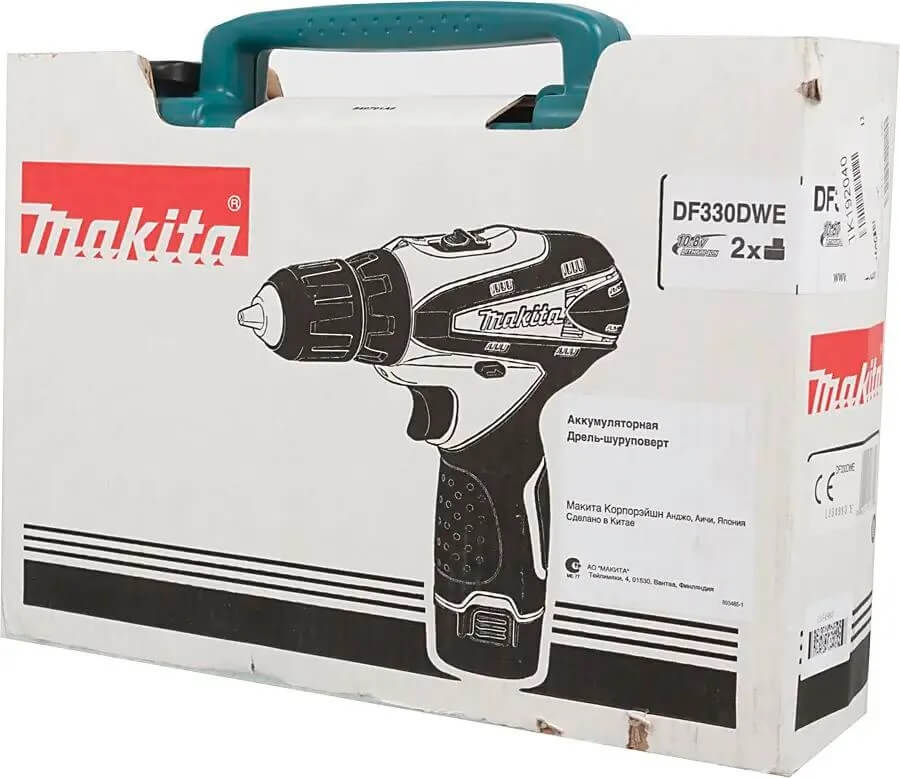 Дрель аккумуляторная MAKITA DF330DWE