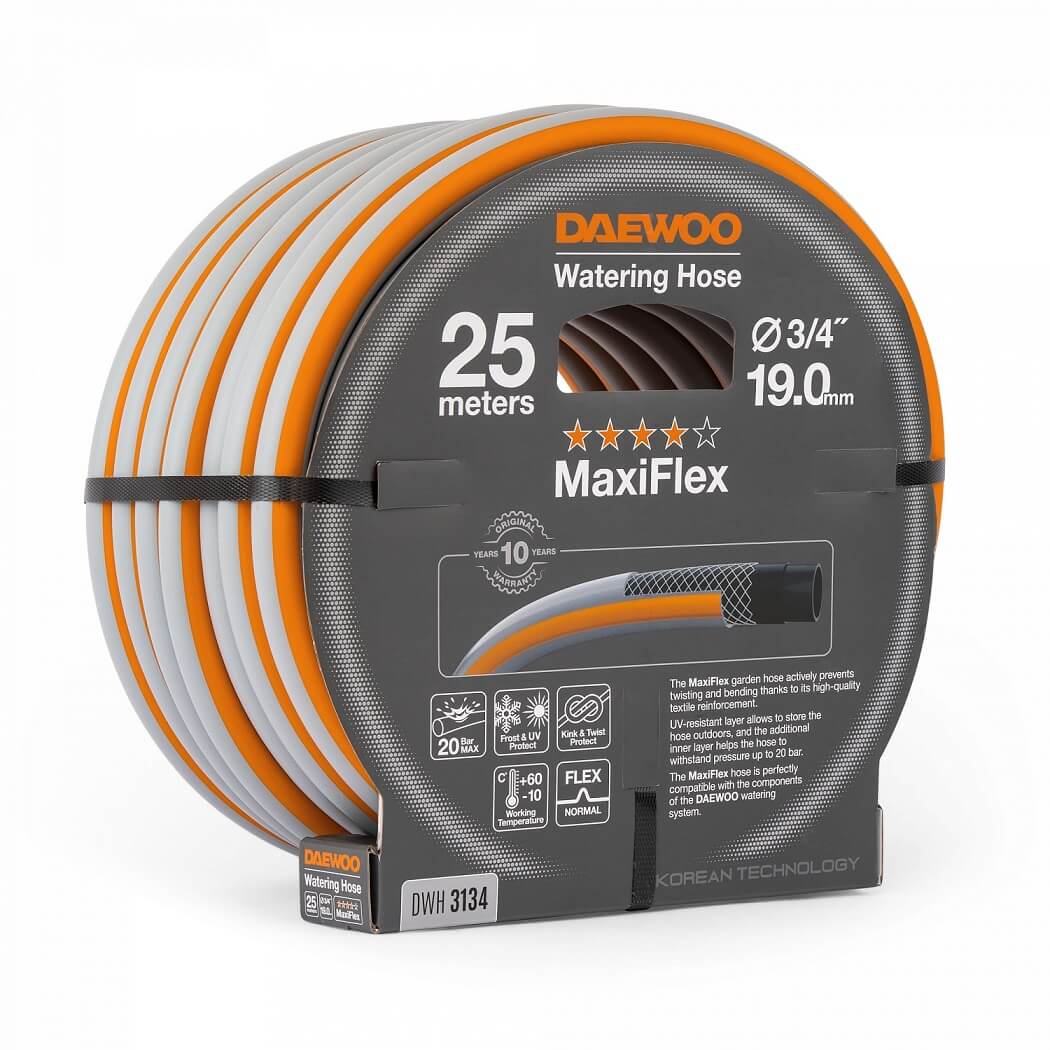 Шланг MaxiFlex 25 м, 3/4'' (19 мм) DWH 3134 DAEWOO