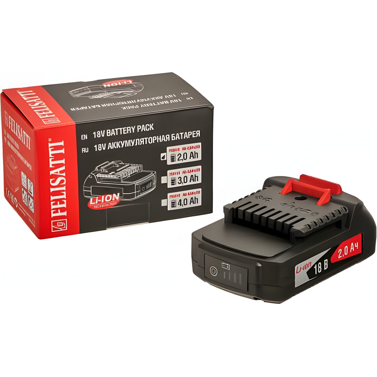 Аккумулятор FELISATTI FT1556 (18 В, 2.0 А/ч, Li-Ion)