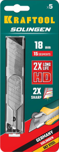 Лезвия для ножа 18 мм (5 шт., сегментированные) KRAFTOOL 09606-18-S5_z02