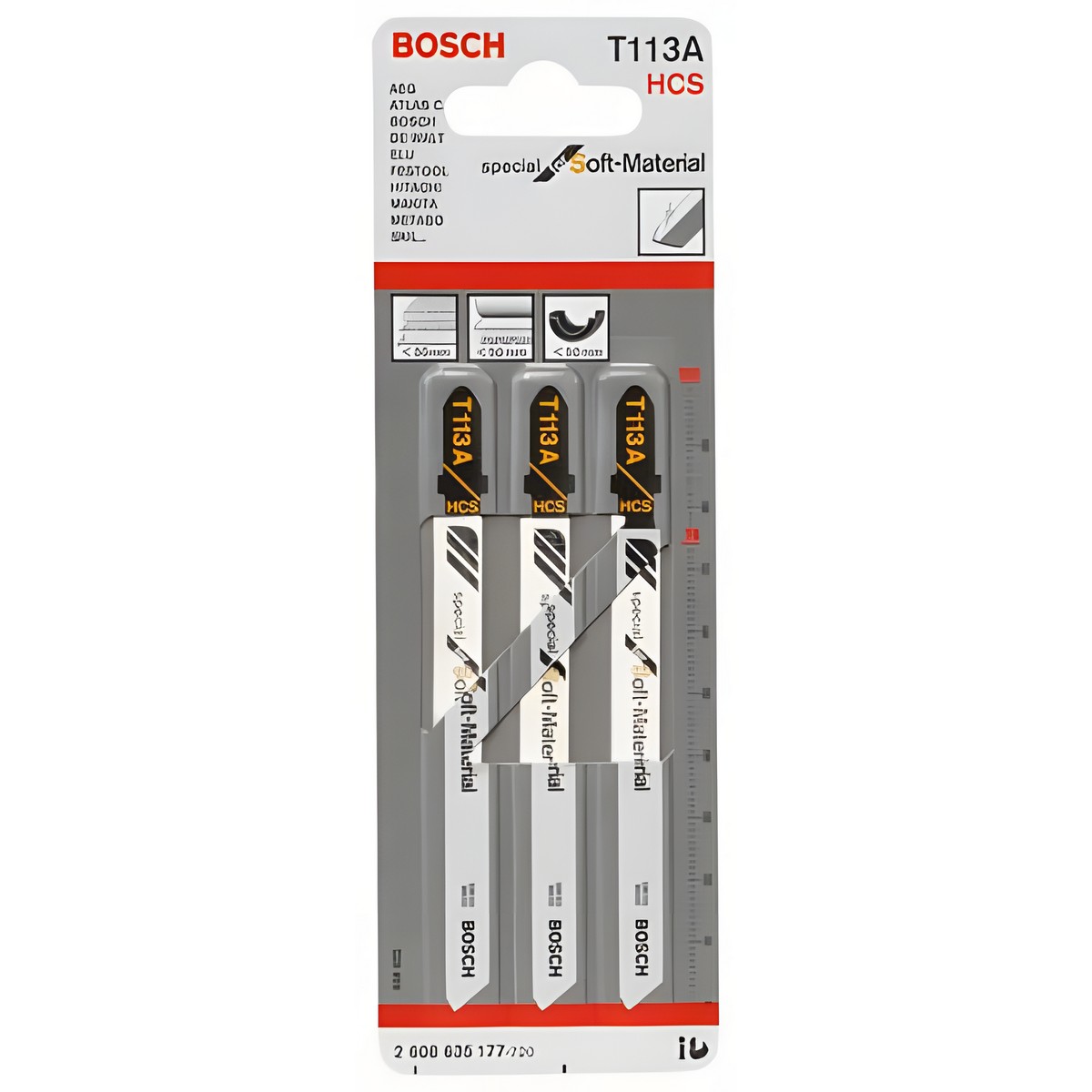 Полотно пильное T 113 A Special for Soft Material (3 шт.) BOSCH 2608635177
