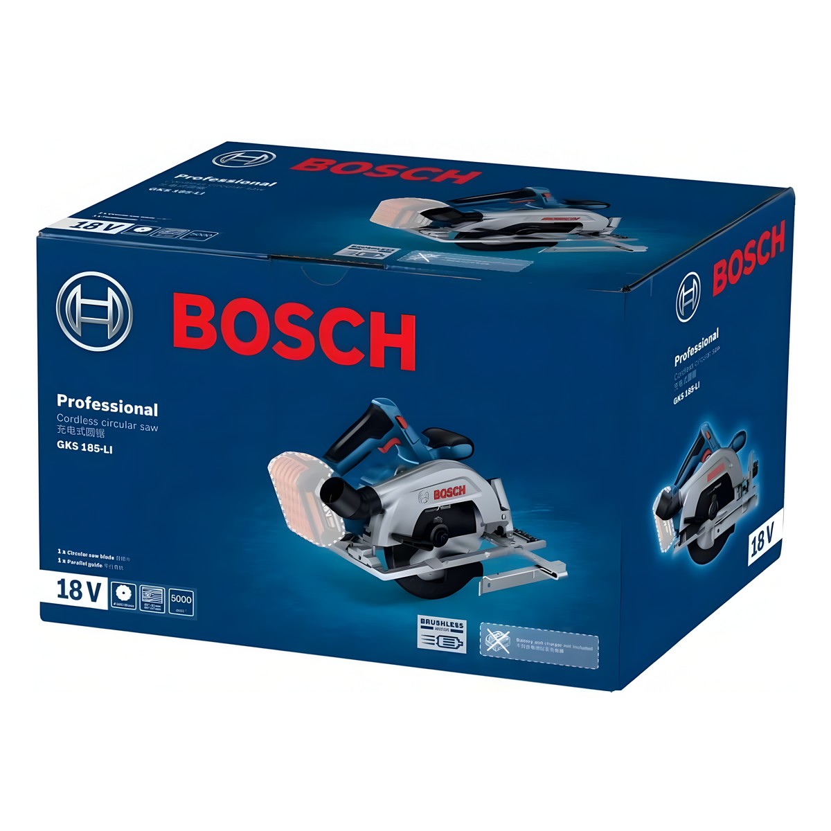 Пила дисковая аккумуляторная BOSCH GKS 185-LI (без АКБ и ЗУ) 06016C1221