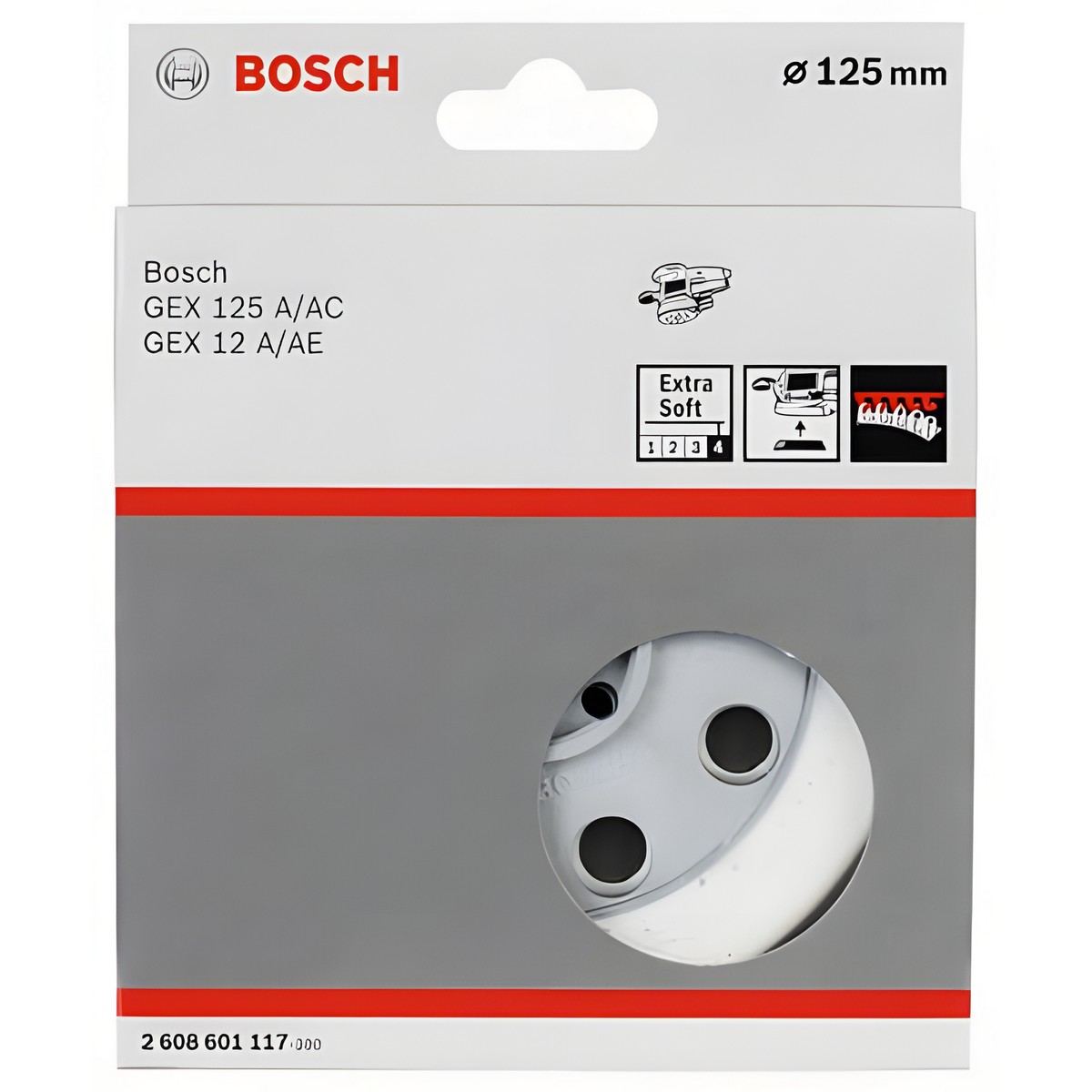 Тарелка опорная 125 мм (для GEX, мягкая) BOSCH 2608601117