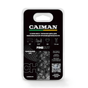 Цепь 18'', 3/8'', 1.6 мм (66 звеньев, чизель) Caiman CC3816-66CH