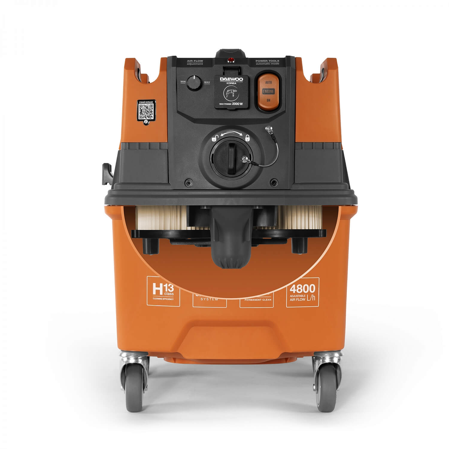 Пылесос строительный DAEWOO DAVC 4000SD