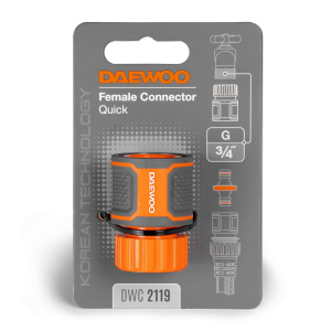 Коннектор для шланга 3/4'' (26,5 мм, пластик) DWC 2119 DAEWOO