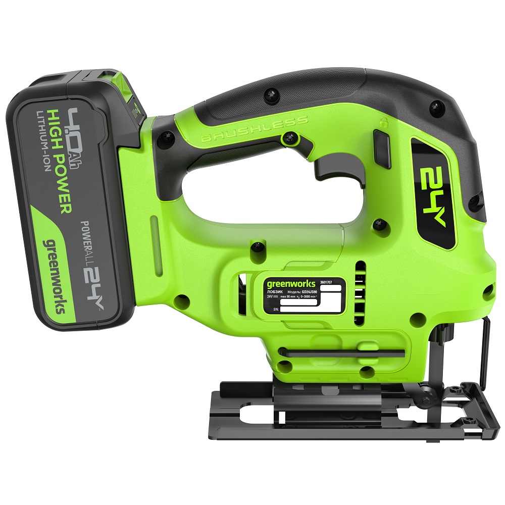 Лобзик аккумуляторный GREENWORKS GD24JS90 3601707CUB