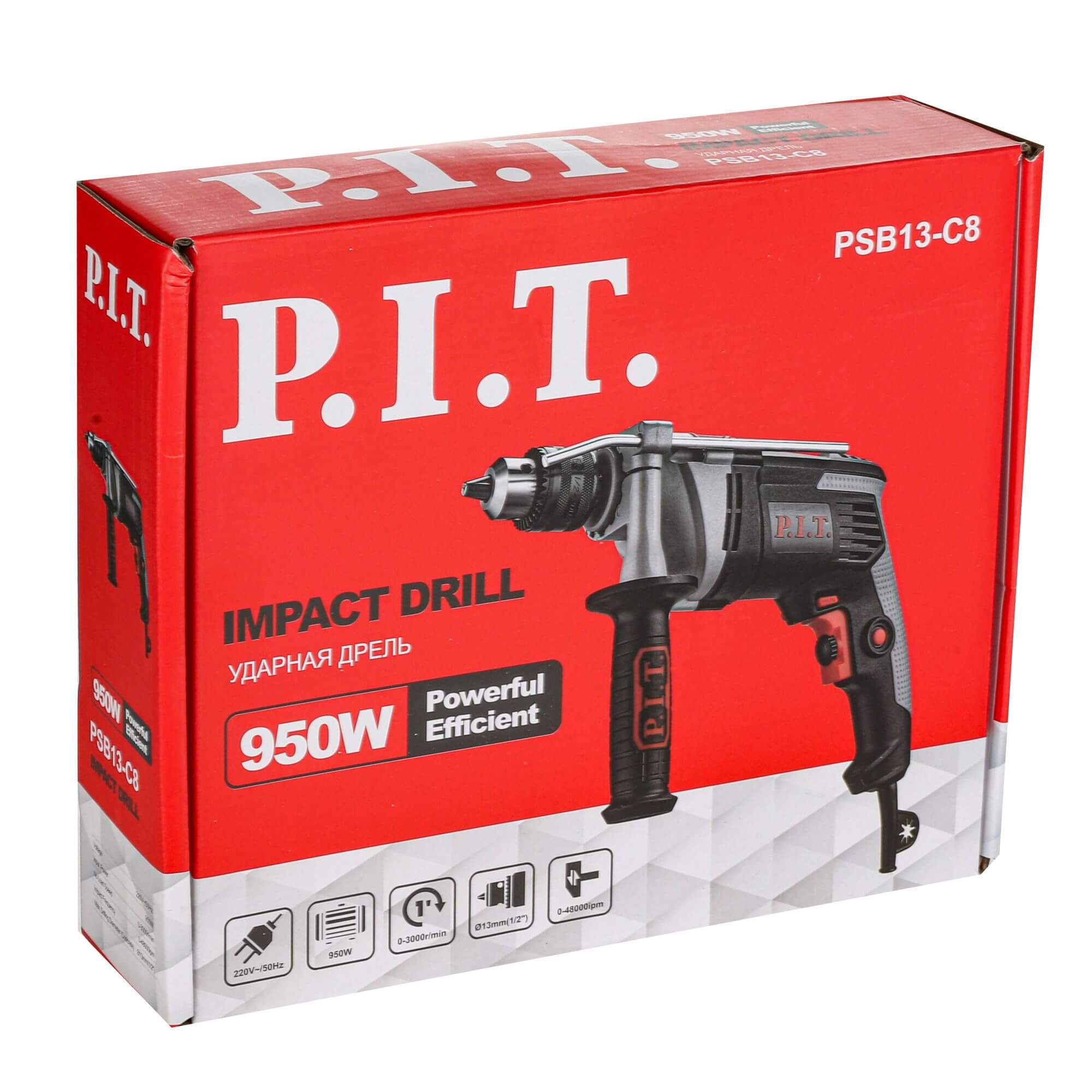 Дрель ударная P.I.T. PSB13-C8