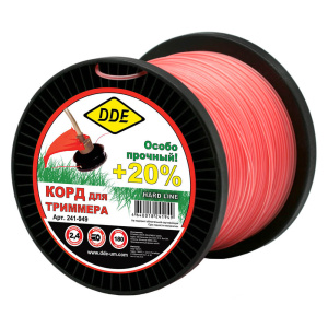 Корд 2.4 мм х 180 м (круглый, армированный) Hard line DDE 241-949