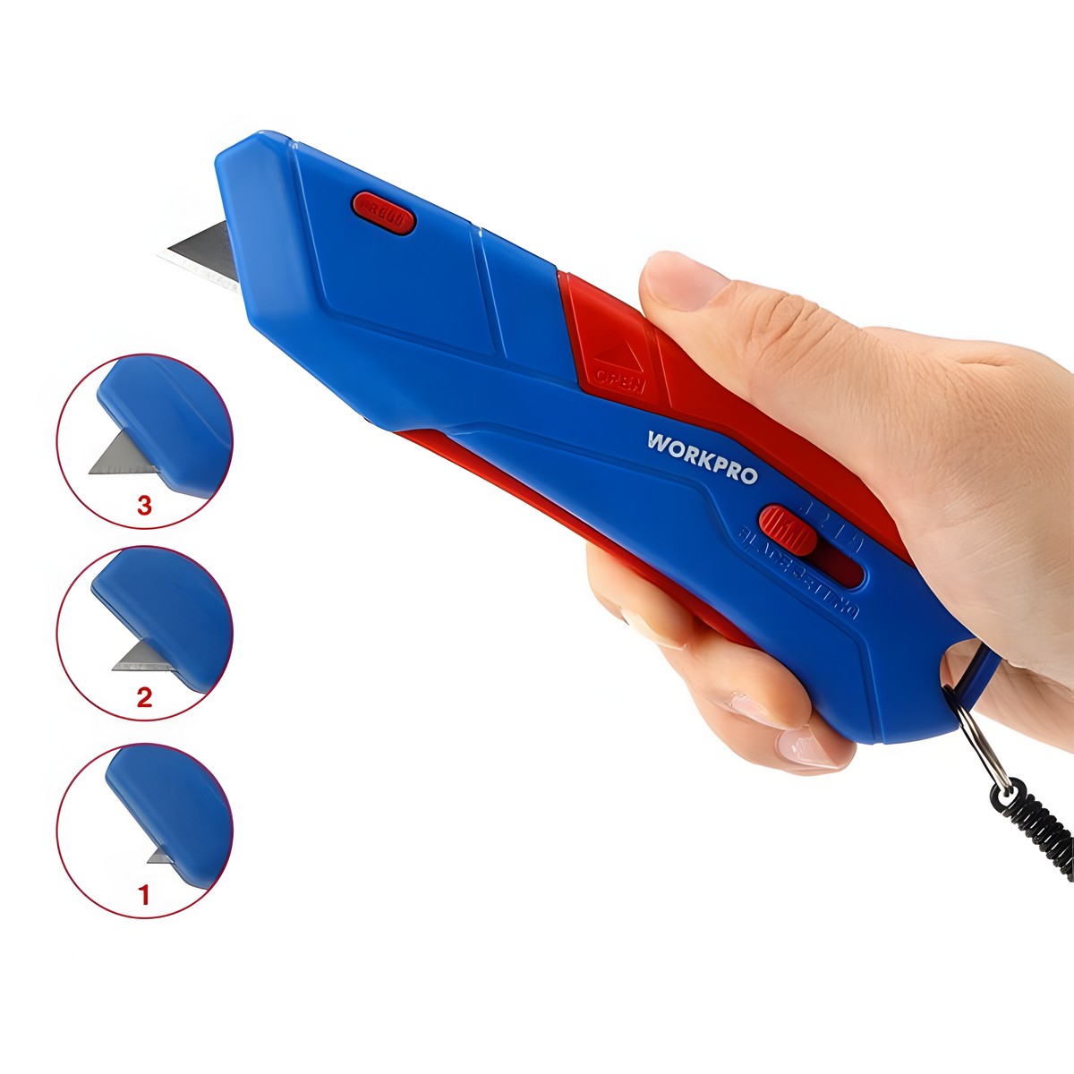 Нож безопасный WORKPRO WP213010