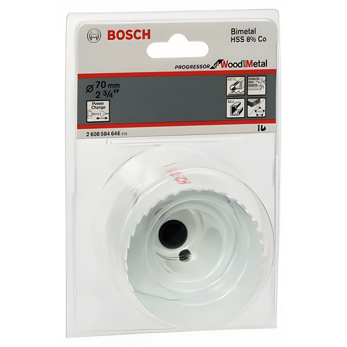 Коронка пильная 70 мм HSS-CO Progressor BOSCH 2608584646