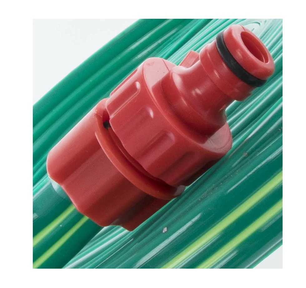 Шланг для воды - дождеватель 10 м, 1/2'' (ПВХ, 3-х канальный, с фитингами) QUATTRO ELEMENTI 244-889