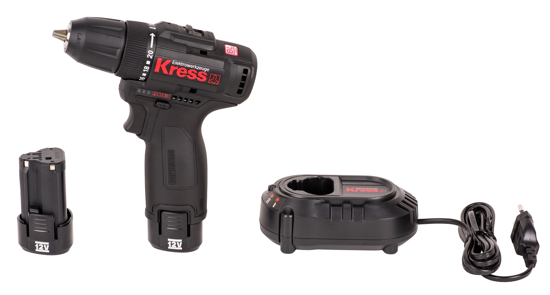 Дрель-шуруповерт аккумуляторная KRESS KU202.1