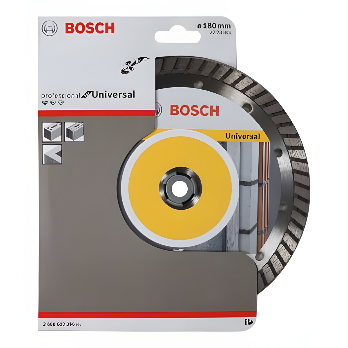 Диск алмазный 180 х 22.2 мм Standard for Universal Turbo BOSCH 2608602396