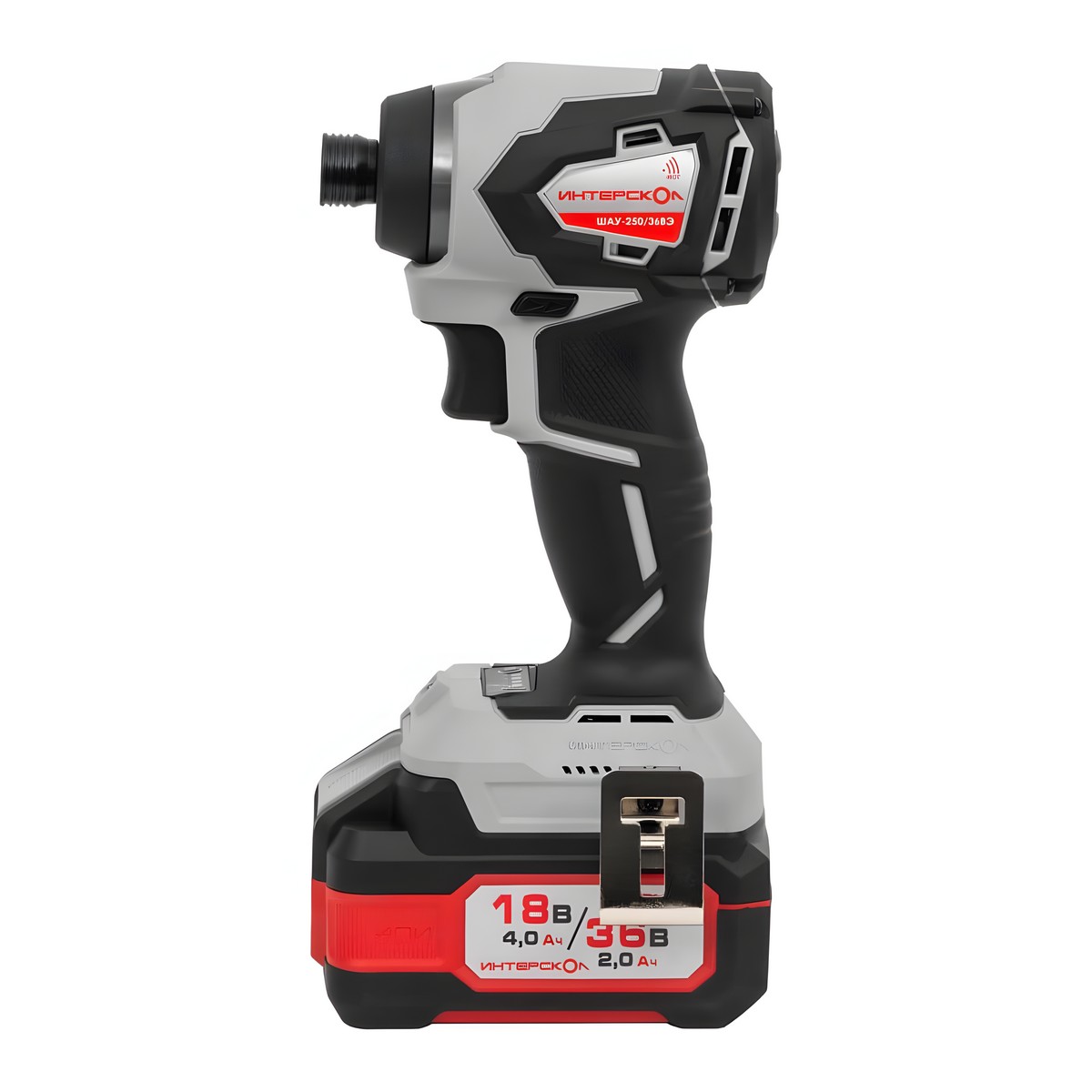 Шуруповерт аккумуляторный ударный ИНТЕРСКОЛ ШАУ-250/36ВЭ АПИ