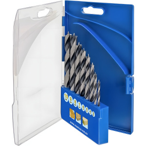 Набор сверл по дереву 8 шт. (3-10 мм, ПРО-кассета) Профи ПРАКТИКА 640-360