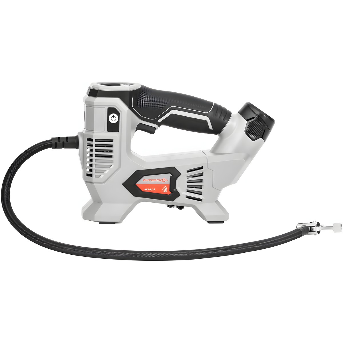 Компрессор аккумуляторный ИНТЕРСКОЛ АКА-8/12М (Li-Ion, 2 акк.*2,0 Ач)