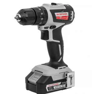 Дрель аккумуляторная ударная ИНТЕРСКОЛ ДАУ-10/18В 44 Мини МАКС АПИ (2 АКБ х 2.5 Ah, ЗУ, кейс)