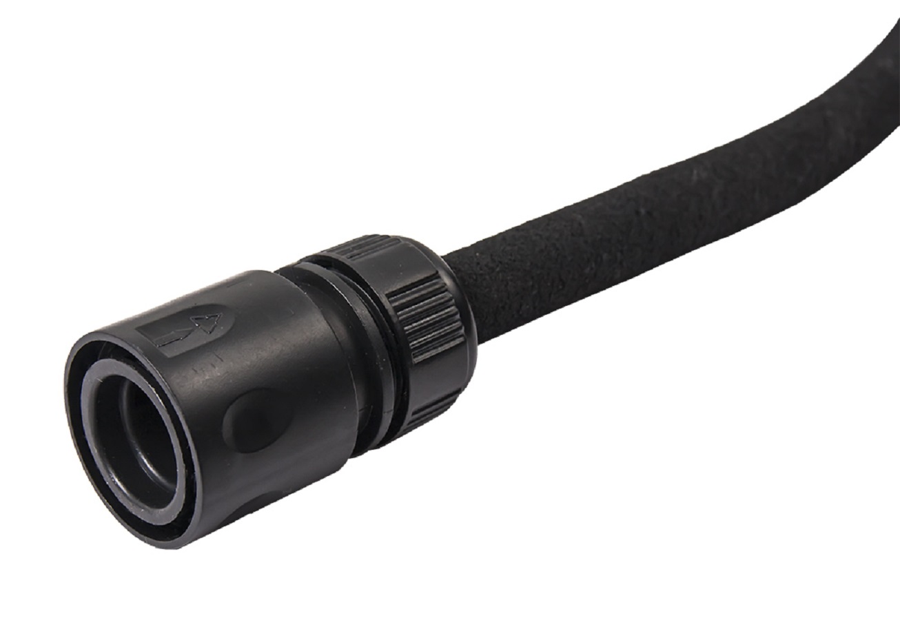 Шланг для воды сочащийся 15 м, 1'' (микропористый, с фитингами) QUATTRO ELEMENTI 241-222