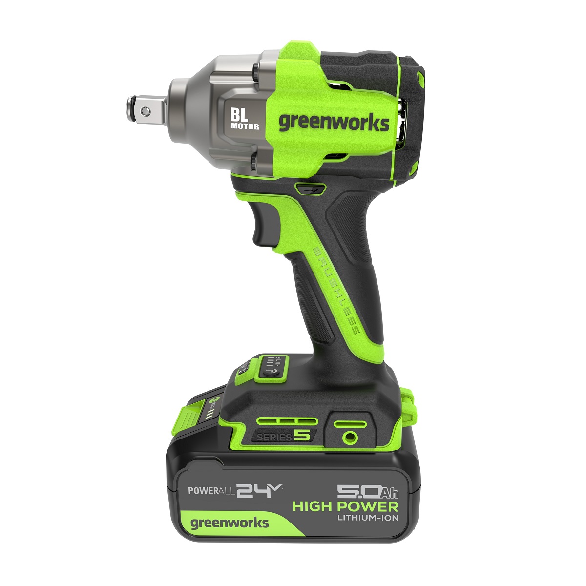 Гайковерт аккумуляторный ударный GREENWORKS IW5500 3805007CUG