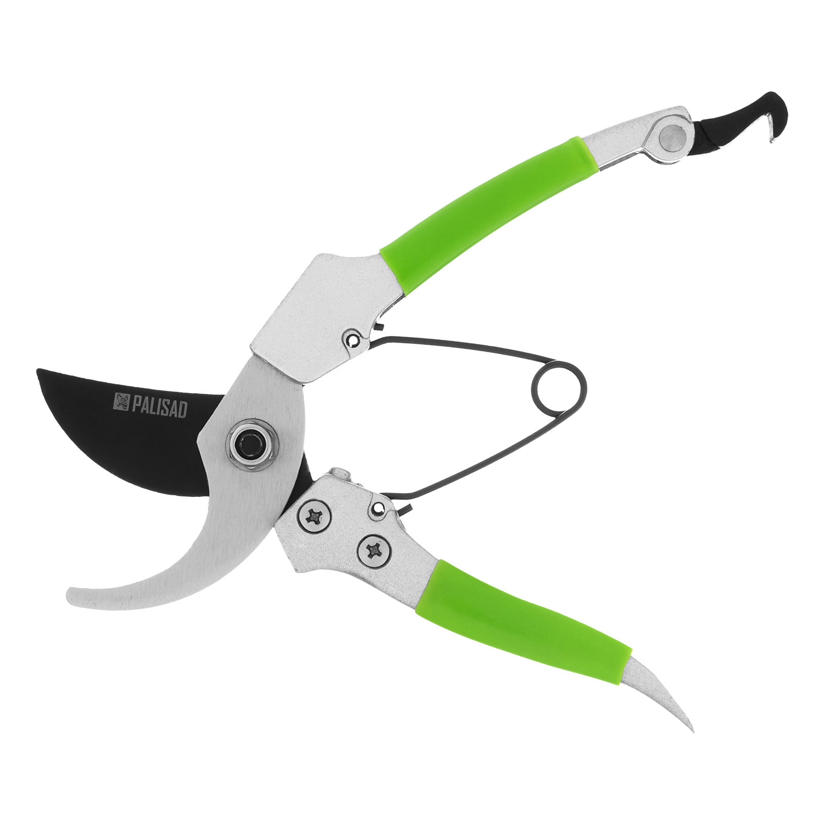 Секатор 180 мм, прямой рез, металл. обрезин. рукоятки PALISAD 60503