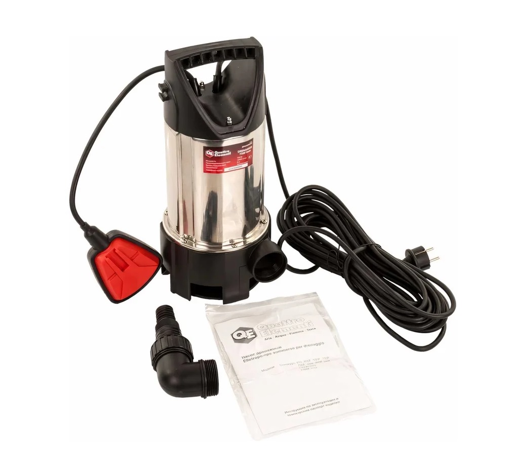 Насос дренажный QUATTRO ELEMENTI Drenaggio 750 F Inox