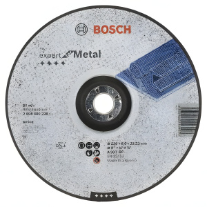 Круг обдирочный 230 х 6.0 х 22.2 мм Expert for Metal BOSCH 2608600228