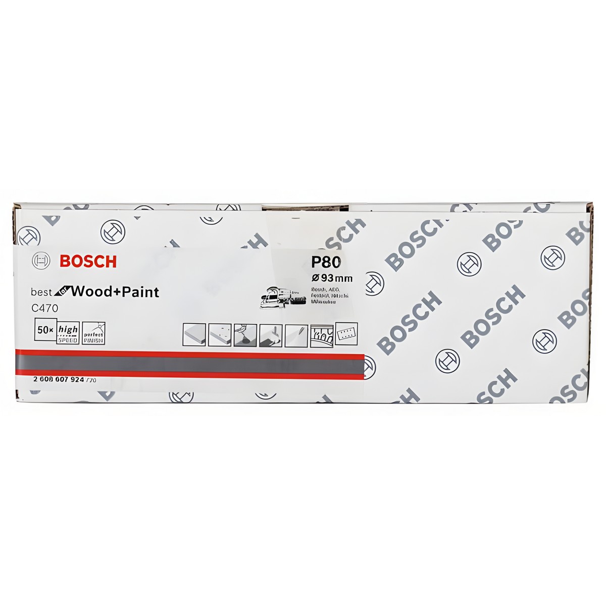 Лист шлифовальный 93 х 186 мм P80 (1 шт.) Best for Wood and Paint BOSCH 2608607924