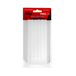 Стержни клеевые 11,2 х 150 мм (12 шт., белые) PRGC 150 FUBAG 412344