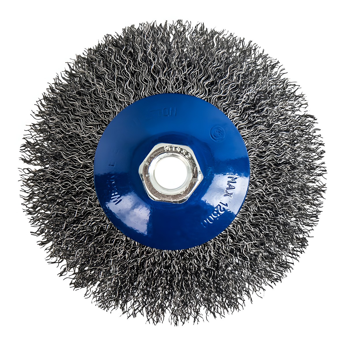 Щетка для УШМ 115 мм (коническая, М14, сталь) ПРАКТИКА 773-354