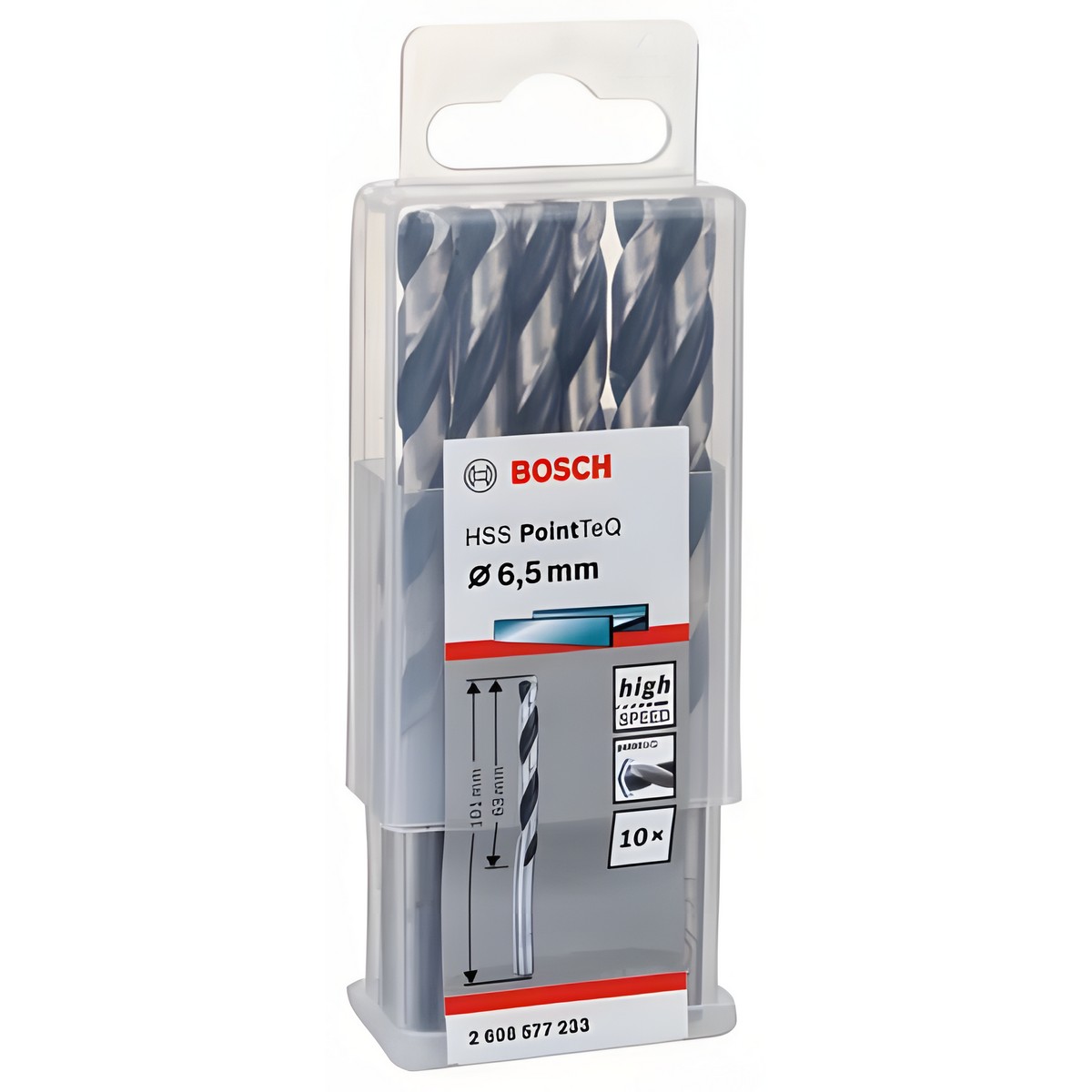 Сверло по металлу 6.5 х 101 мм (1 шт.) HSS PointTeQ BOSCH 2608577233