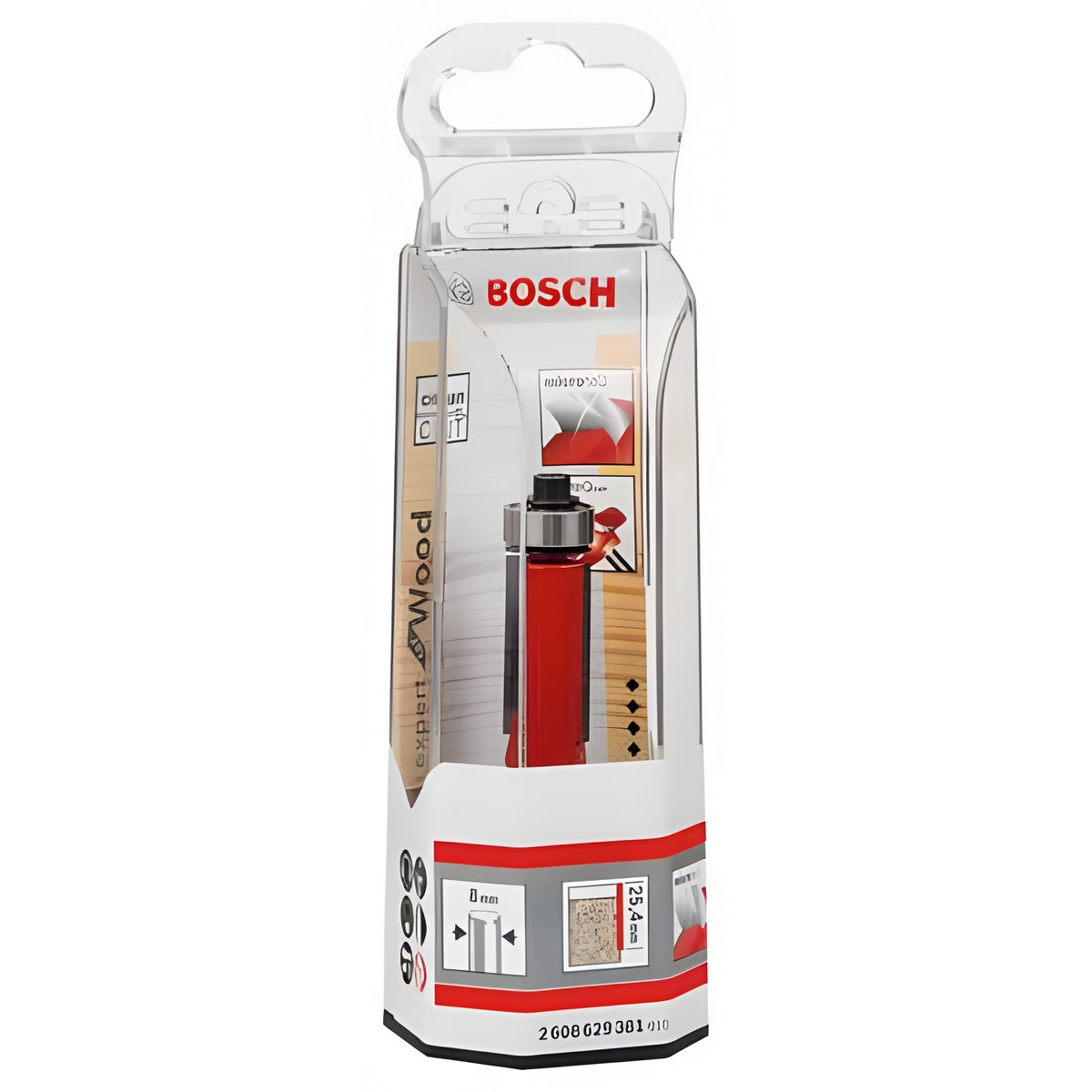 Фреза кромочная (d8/D12.7/H25.4/L71.5) Expert for Wood BOSCH 2608629381