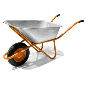 Тачка строительная одноколесная PRORAB HB 1110 R (200 кг, 110 л, пневмоколесо 4.00*8/16