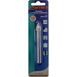 Сверло по стеклу 12.0 х 100 мм Мастер ПРАКТИКА 038-494